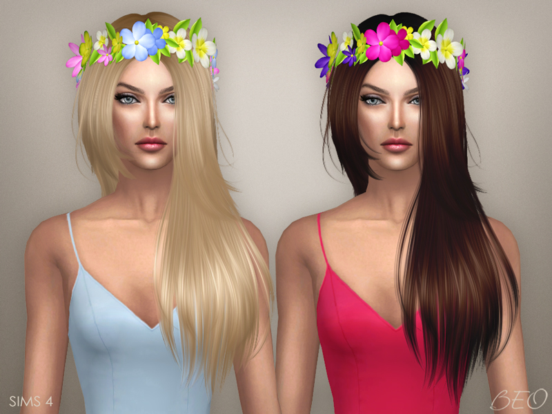 Circlet of flowers for The Sims 4 by BEO (1)