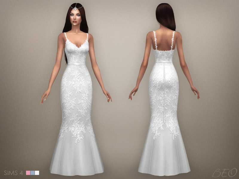 Wedding dress 07 for The Sims 4 by BEO