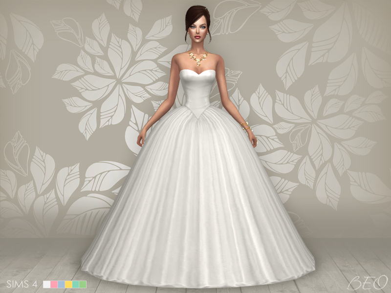 Wedding dress - Cindy for The Sims 4 by BEO (2)