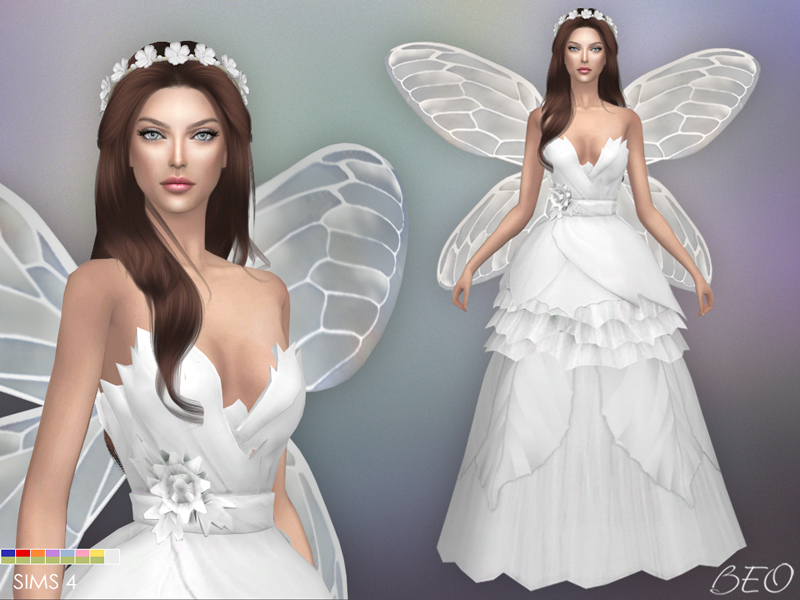 Wedding dress - Fairy for The Sims 4 by BEO (1)