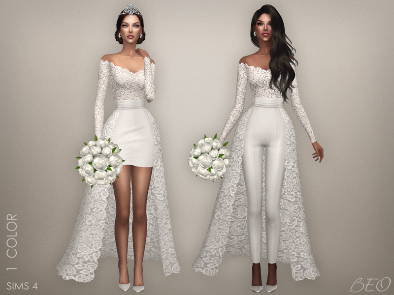 Wedding collection - Lorena for The Sims 4 by BEO (3)